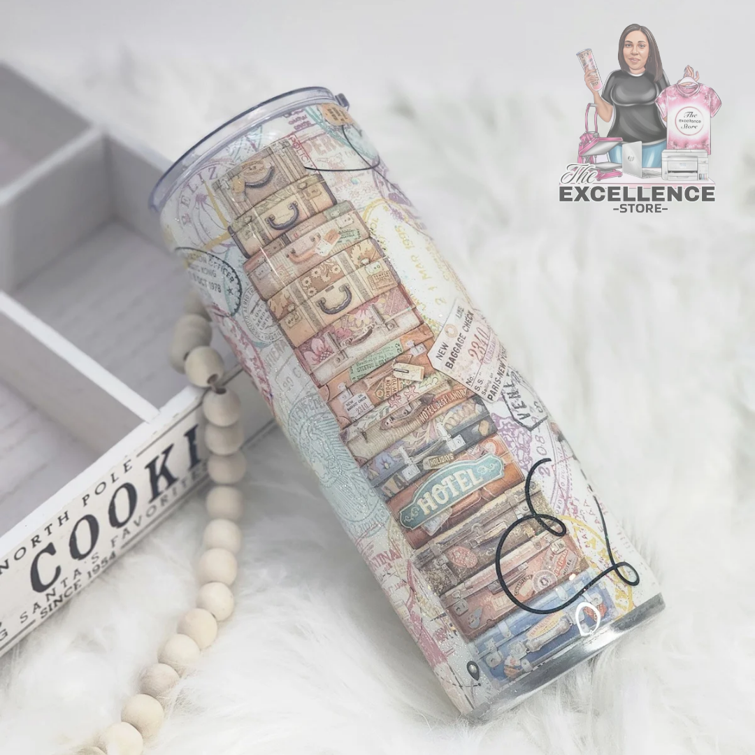 Passport Stamps Tumbler