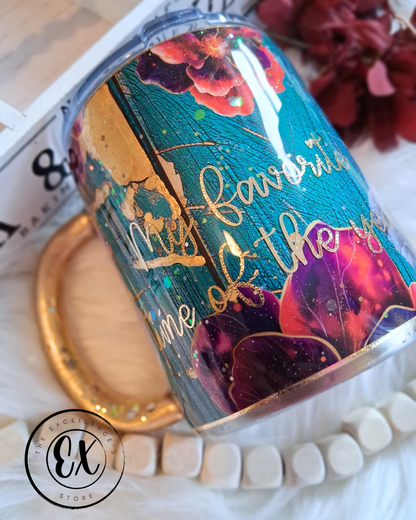 10oz Floral Mug The Excellence's Store