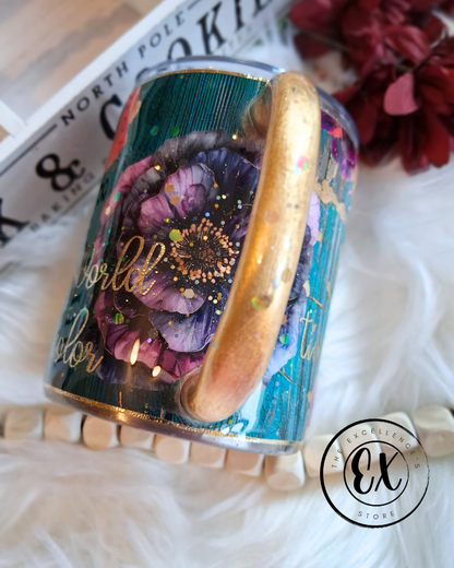 10oz Floral Mug The Excellence's Store