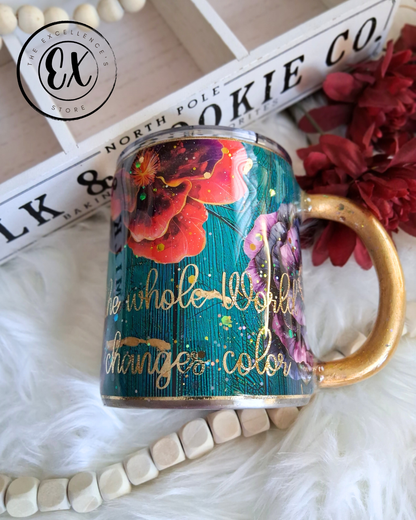 10oz Floral Mug The Excellence's Store