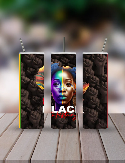 Black History Month Tumbler The Excellence's Store