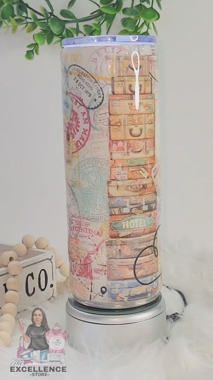 Passport Stamps Tumbler