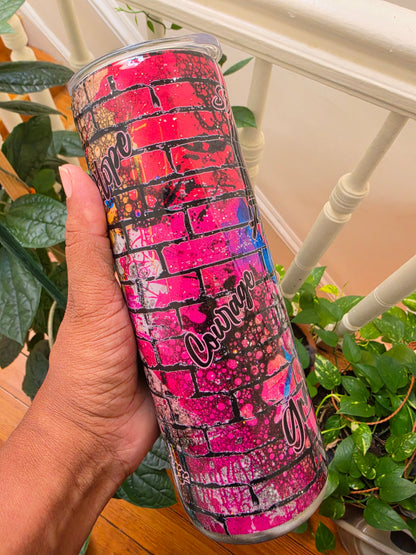 20oz Graffiti Tumbler "REPRESENT" The Excellence's Store