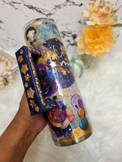 30oz  Mixed Media Cosmic Doll Tumbler The Excellence's Store