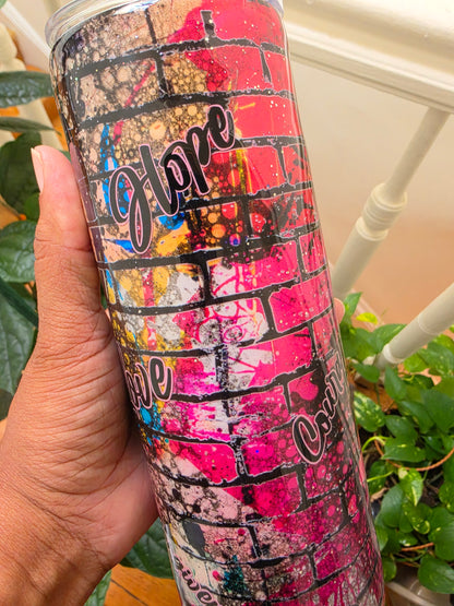 20oz Graffiti Tumbler "REPRESENT" The Excellence's Store