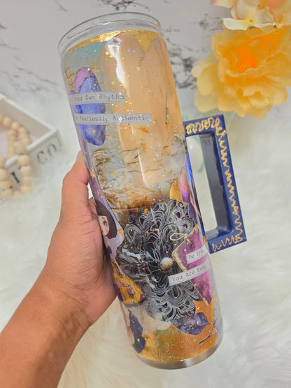 30oz  Mixed Media Cosmic Doll Tumbler The Excellence's Store
