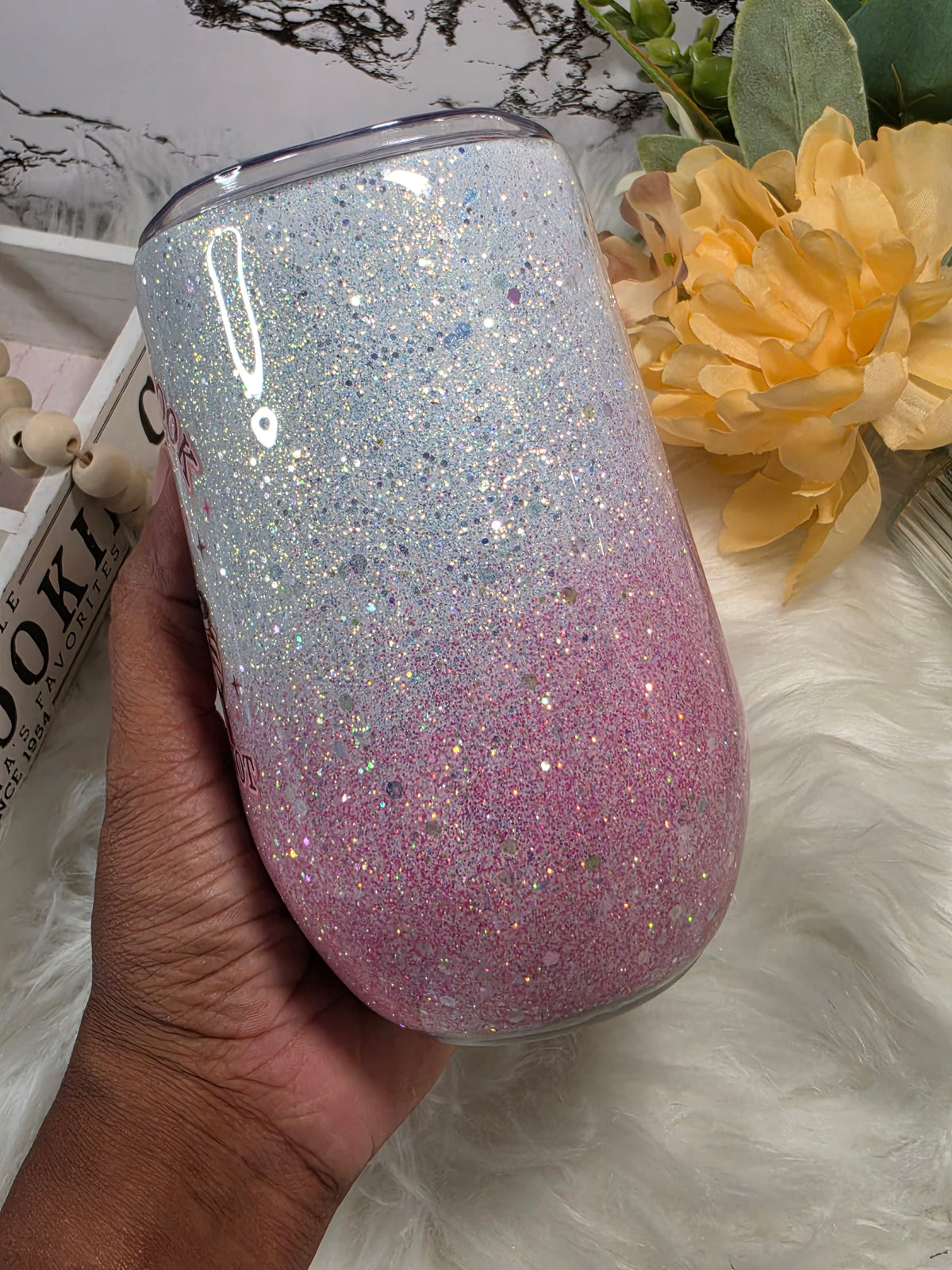 16oz Custom Pink & White Book Lover Stemmy Tumbler | Lost in a book please do not disturb The Excellence's Store