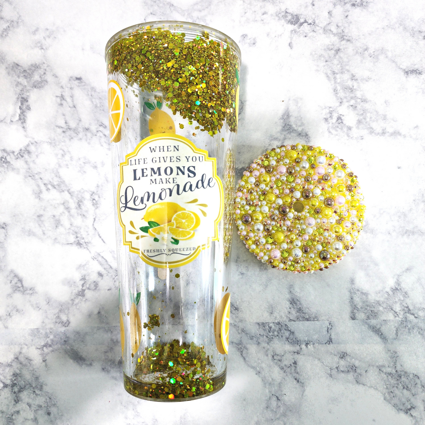 Lemonade Snow Globe Tumbler