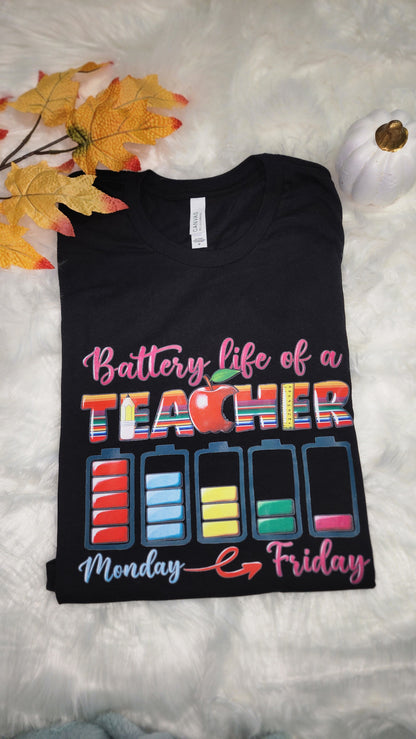 Battery life of a teacher Excellence's Store