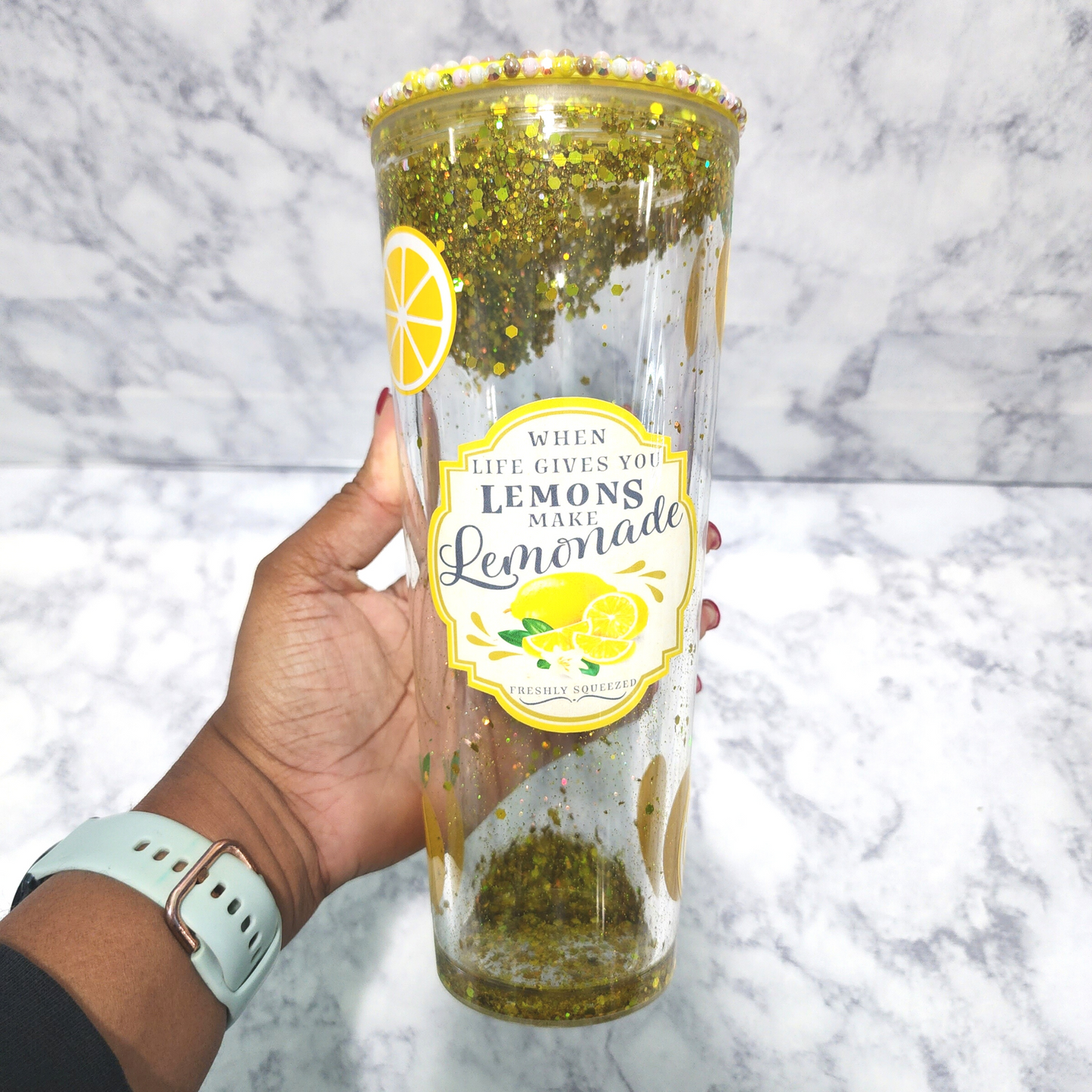 Lemonade Snow Globe Tumbler